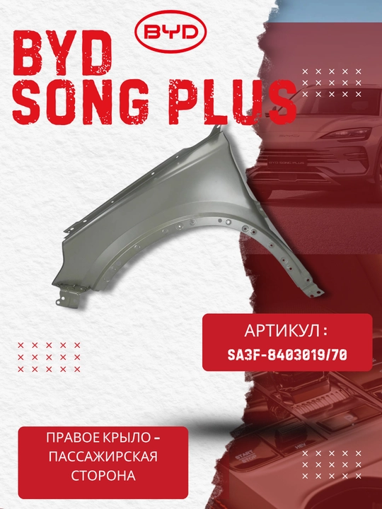 Правое крыло BYD SONG PLUS (SA3F-8403019/70)