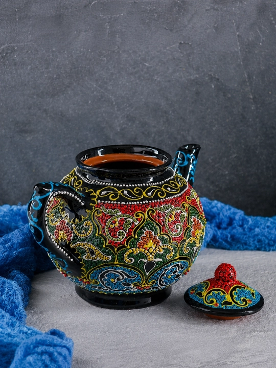 Чайник Риштанская керамика, разноцветный микс, 700 мл