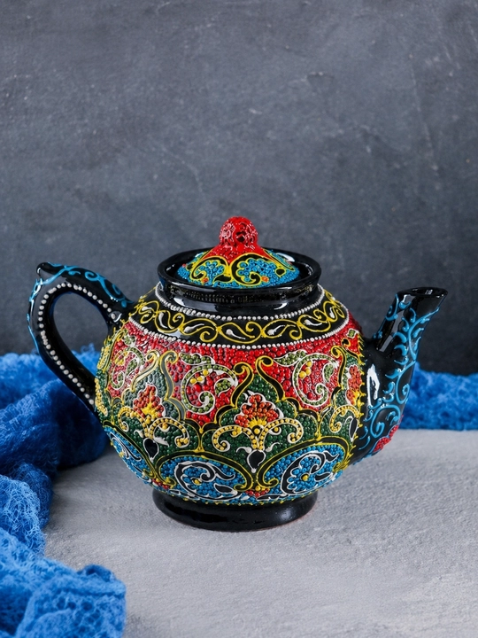 Чайник Риштанская керамика, разноцветный микс, 700 мл