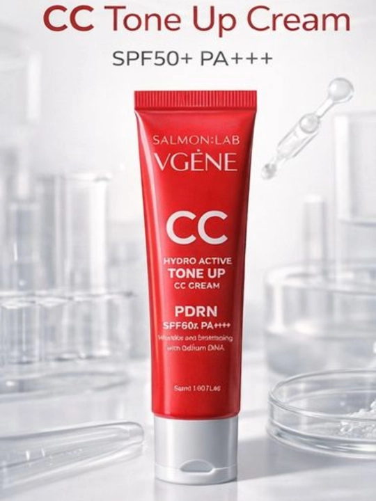 Salmon Lab VGENE CC krem PDRN SPF50+ yuz kremi, oqartiruvchi va himoya qiluvchi 50 ml - 