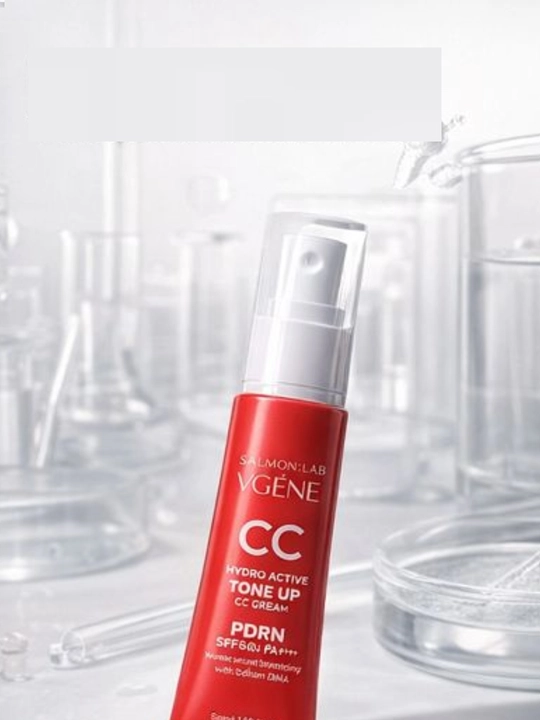 Salmon Lab VGENE CC krem PDRN SPF50+ yuz kremi, oqartiruvchi va himoya qiluvchi 50 ml