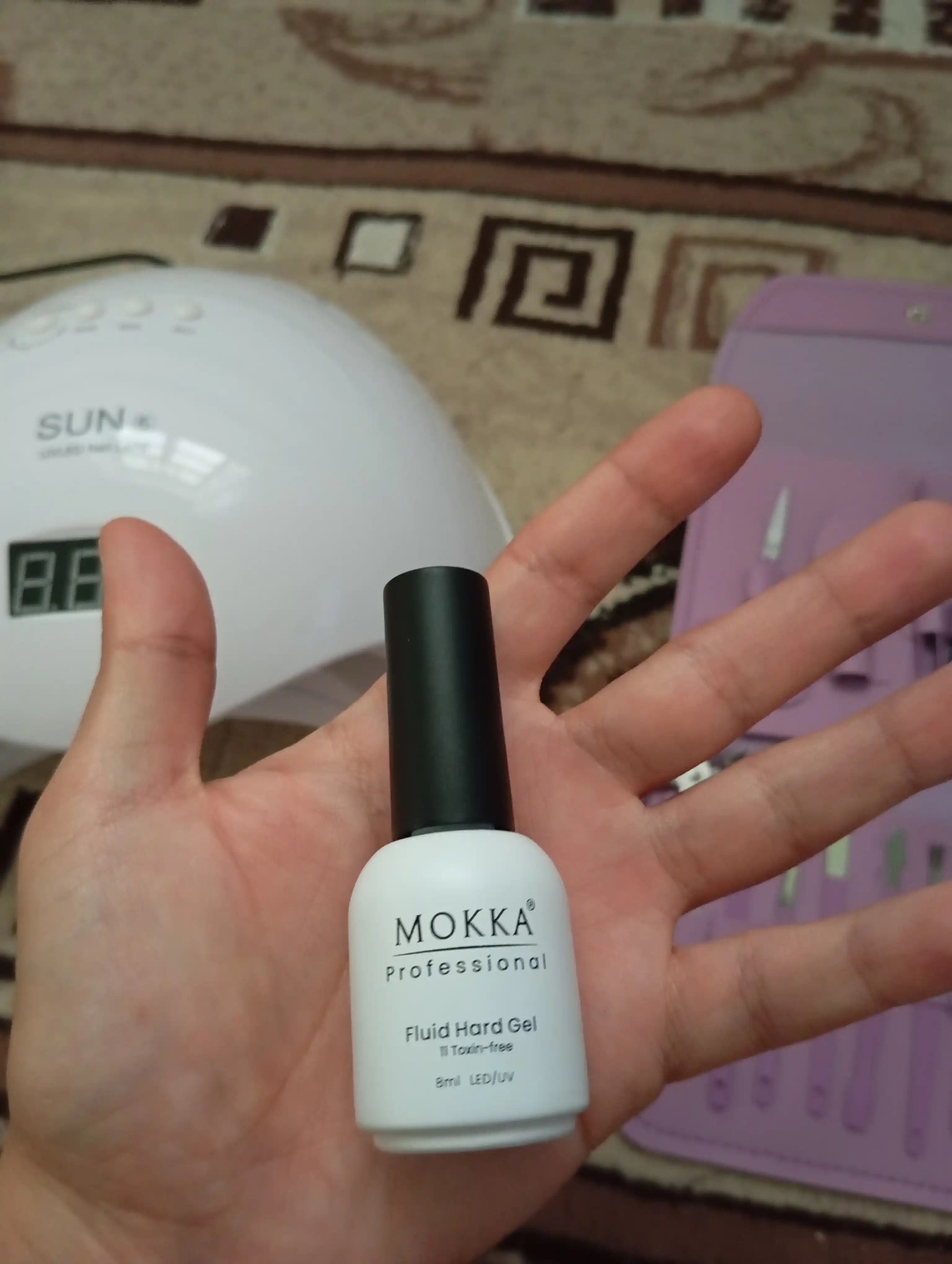 Жидкий полигель для ногтей, гель лак для наращивания и ремонта MOKKA