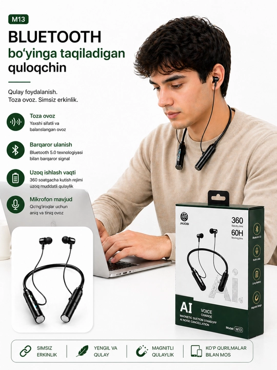 Simsiz Bluetooth quloqchin