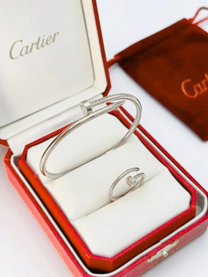 Браслет и кольцо Xuping Cartier Clash — AJ1995-BILAKUZUKLAR-СЕРЕБРН-18