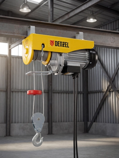 Telfer DENZEL TF-500, elektr 0.5 t, 1020 Vt, balandligi 12 m, 10 m/min, 52012
