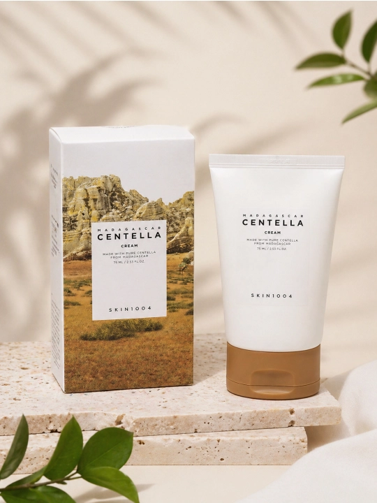 SKIN1004 Madagascar Centella Cream 75 ml namlovchi va tinchlantiruvchi yuz kremi - 