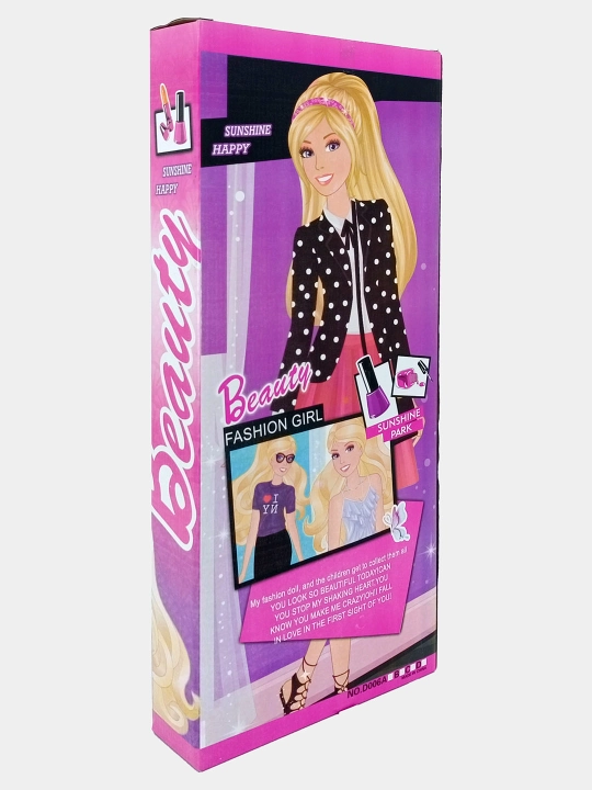 Beauty Fashion Girl moda qo‘g‘irchog‘i, aksessuarlar va musiqa bilan, 3+