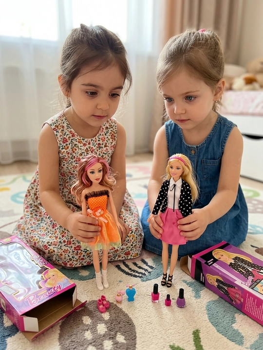 Beauty Fashion Girl moda qo‘g‘irchog‘i, aksessuarlar va musiqa bilan, 3+ - 