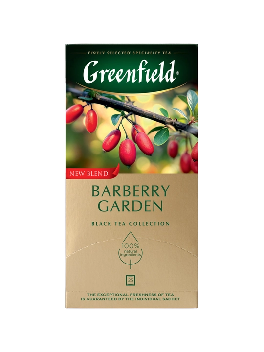 Чай черный Greenfield Barberry Garden, 1.5 г, 25 пакетиков