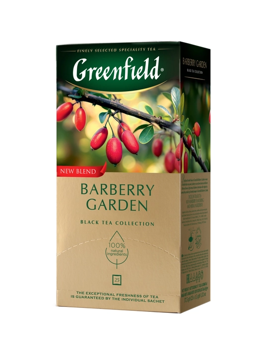 Чай черный Greenfield Barberry Garden, 1.5 г, 25 пакетиков