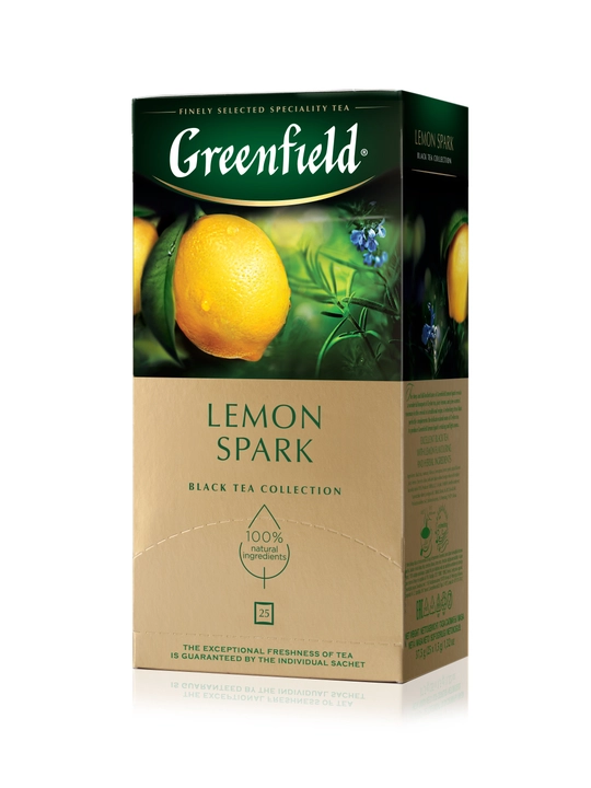 Qora choy Greenfield Lemon Spark, 1.5 g, 25 dona