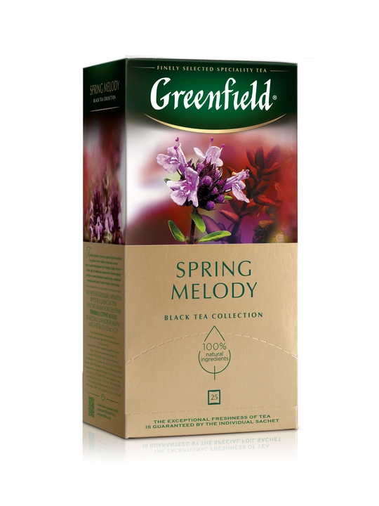 Qora choy Greenfield Spring Melody, 1.5 g, 25 paket