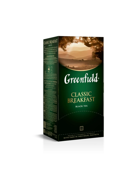 Qora choy Greenfield Classic breakfast, 25 dona, 2 g, 50 g