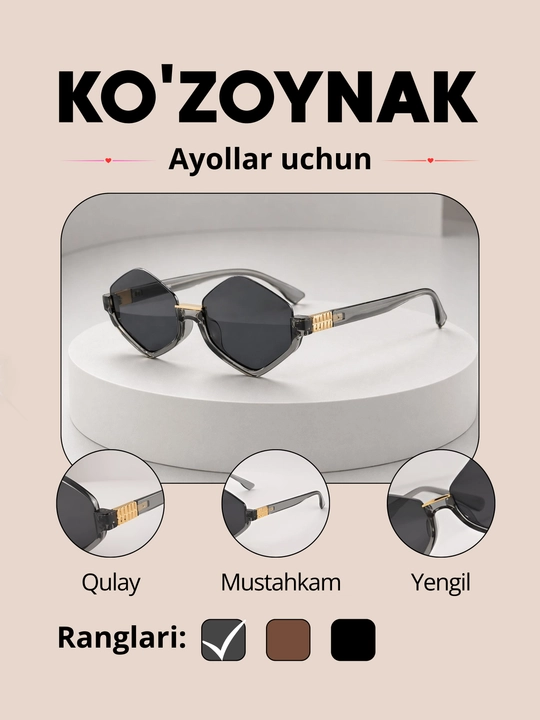 Ayollar uchun quyoshdan himoya qiluvchi. Zamonaviy va Elegant Stil