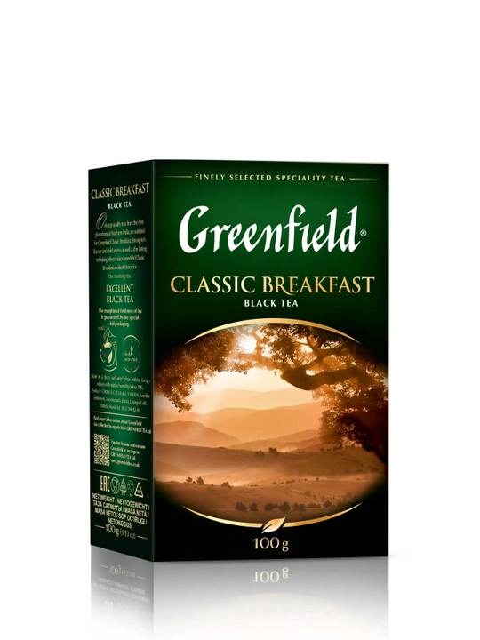 Qora choy Greenfield Classic Breakfast, bargli, 100 g