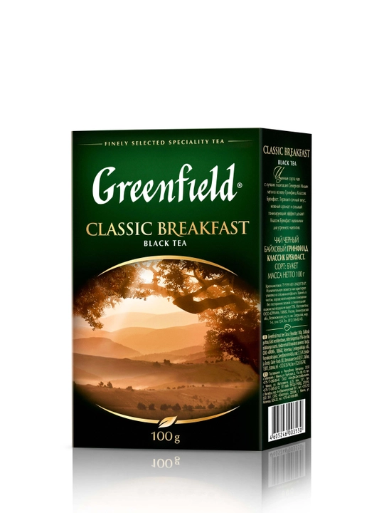 Qora choy Greenfield Classic Breakfast, bargli, 100 g