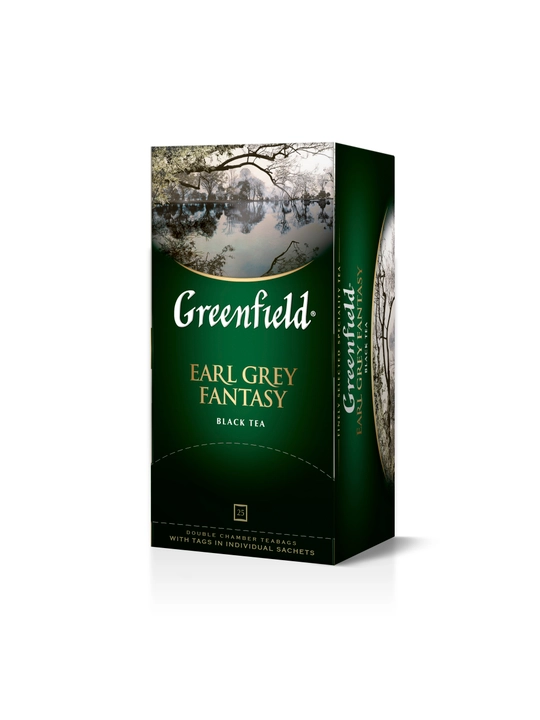 Чай черный Greenfield Earl Grey Fantasy, в пакетиках, 2 г * 25 шт