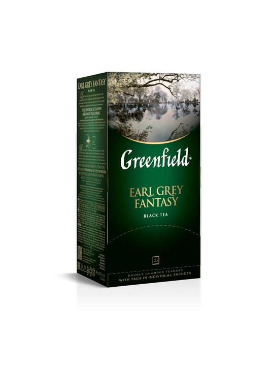 Чай черный Greenfield Earl Grey Fantasy, в пакетиках, 2 г * 25 шт