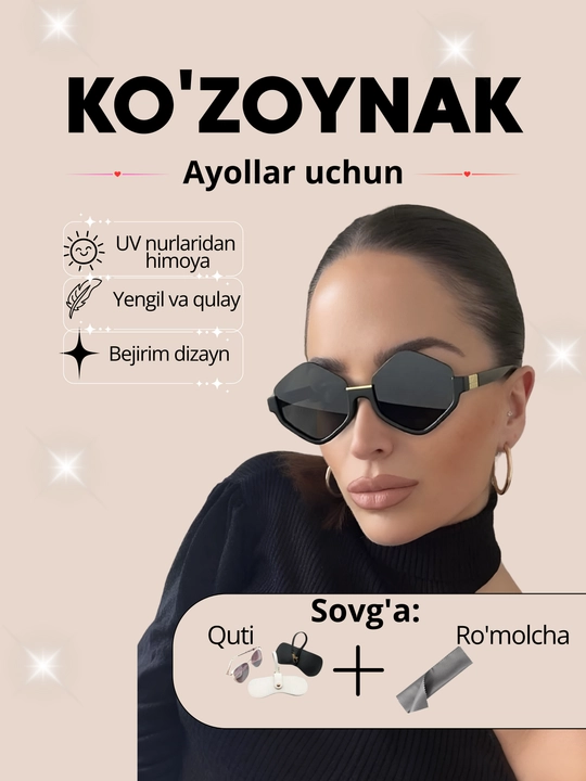 Ayollar uchun quyoshdan himoya qiluvchi. Zamonaviy va Elegant Stil - 