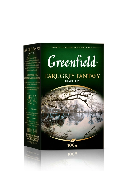 Чай чёрный Greenfield Earl Grey Fantasy, листовой, 100 г