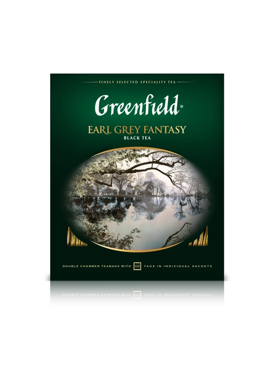 Qora choy Greenfield Early Grey Fantasy, 100 paketcha, 200 g