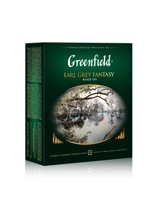 Qora choy Greenfield Early Grey Fantasy, 100 paketcha, 200 g