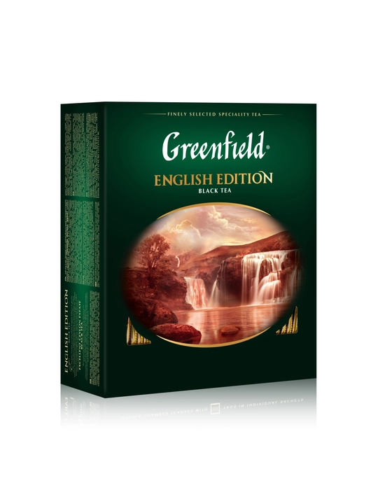 Qora choy Greenfield English edition, 2 g, 100 dona