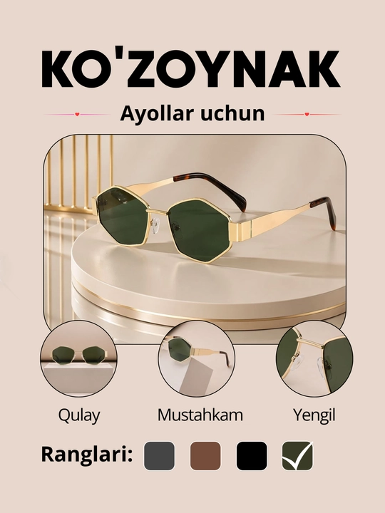 Ayollar uchun quyoshdan himoya qiluvchi. Zamonaviy va Elegant Stil