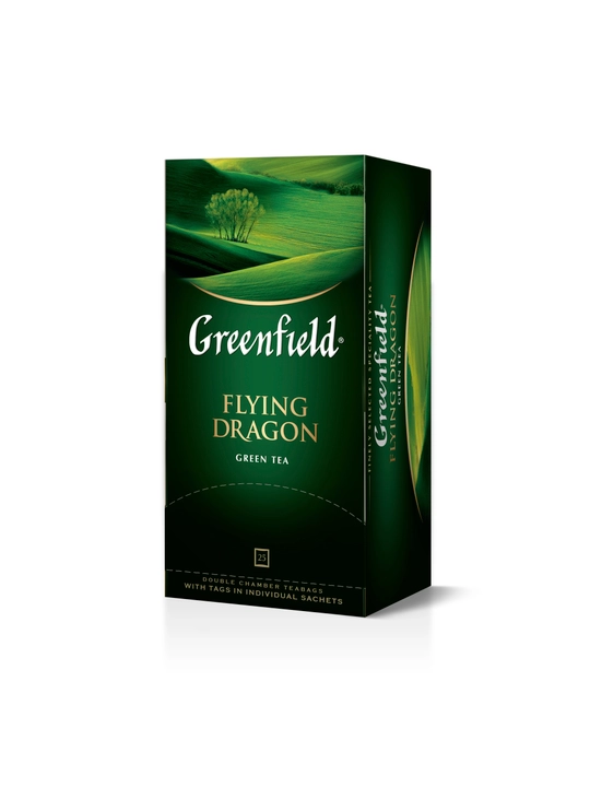 Чай зелёный Greenfield Flying dragon, 2 г, 25 пакетиков