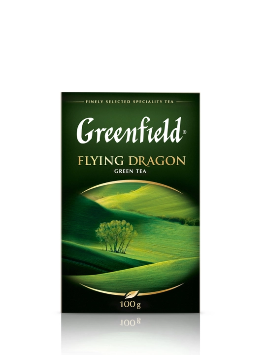 Ko'k choy Greenfield Flying Dragon, bargli, 100 g