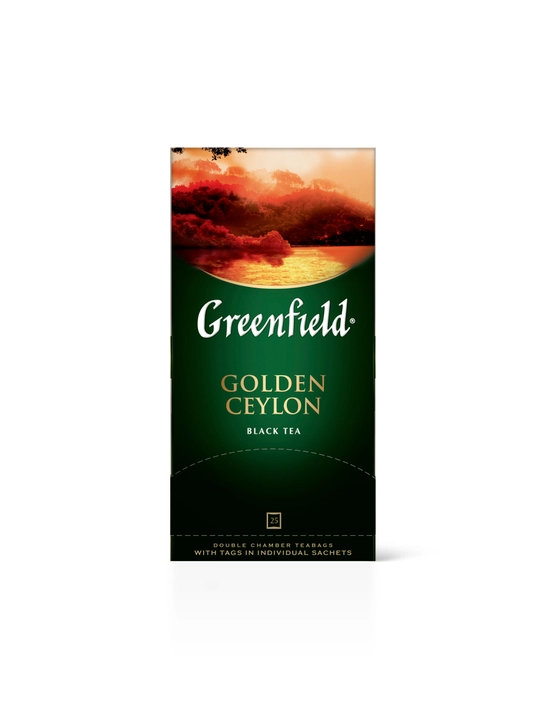 Qora choy Greenfield Golden Ceylon, 2 g, 25 paketchalar