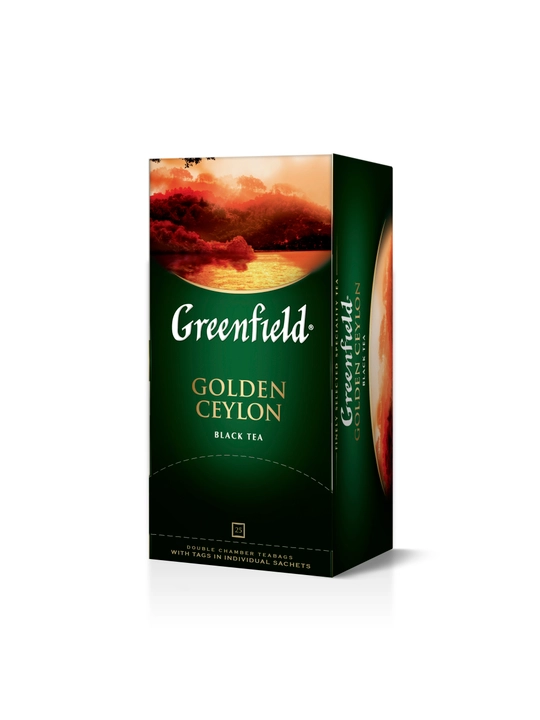 Qora choy Greenfield Golden Ceylon, 2 g, 25 paketchalar