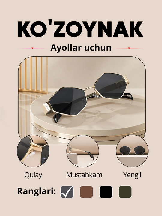 Ayollar uchun quyoshdan himoya qiluvchi. Zamonaviy va Elegant Stil