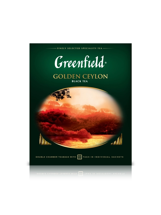Черный чай Greenfield Golden Ceylon, 2 г, 100 пакетиков