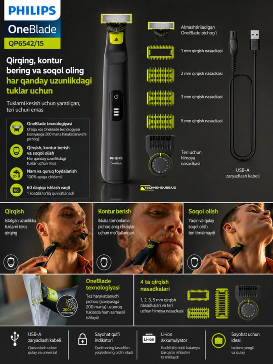 Britva Philips OneBlade Pro 360 QP6542/15