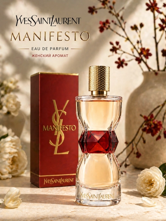 MANIFESTO red, Yves Saint Laurent, роскошная восточная парфюмерная вода для женщин, 100 мл - 