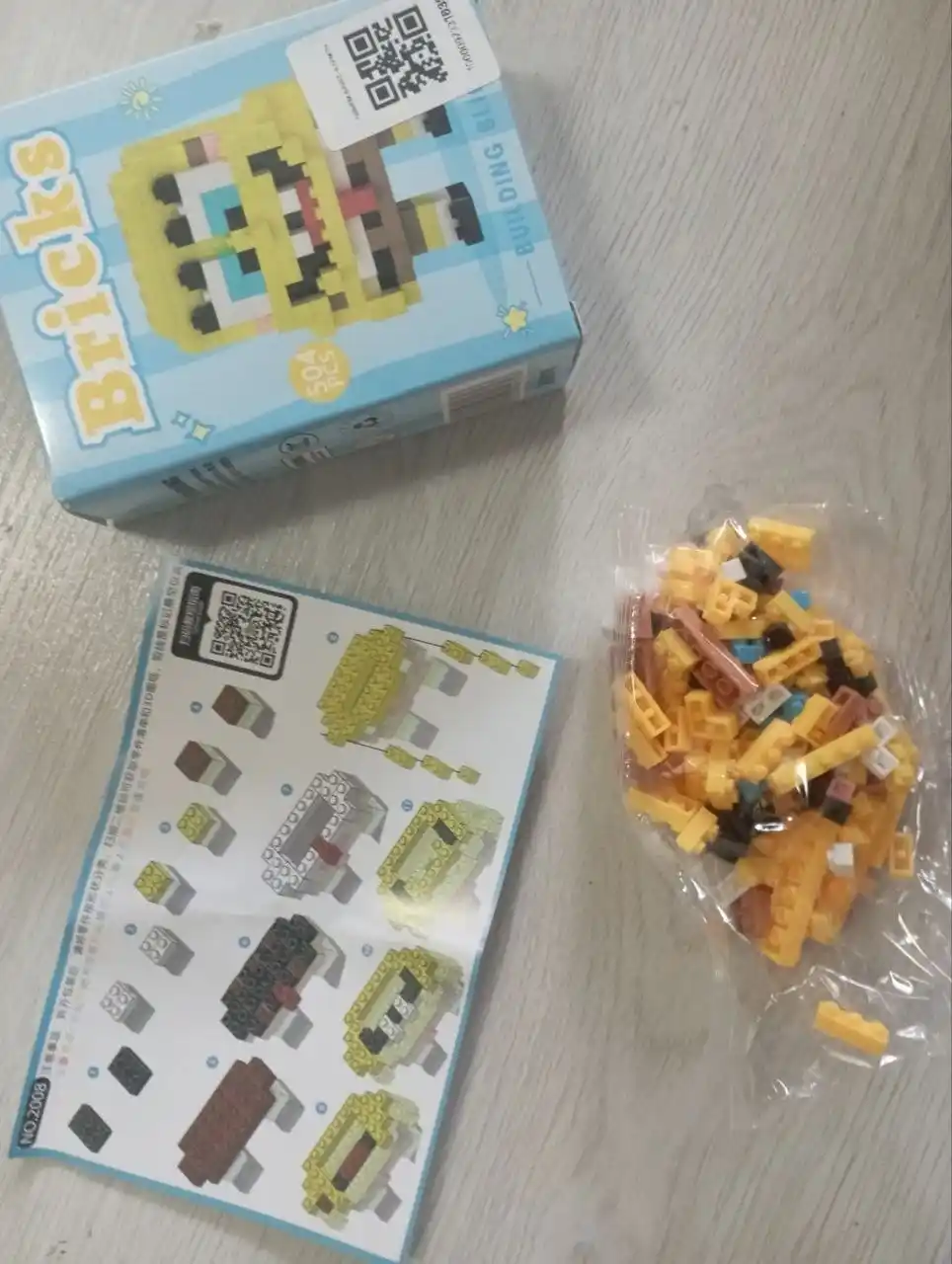 3D LEGO konstruktor Bricks, bolalar va kattalar uchun mini boshqotirma, antistress yig‘ish