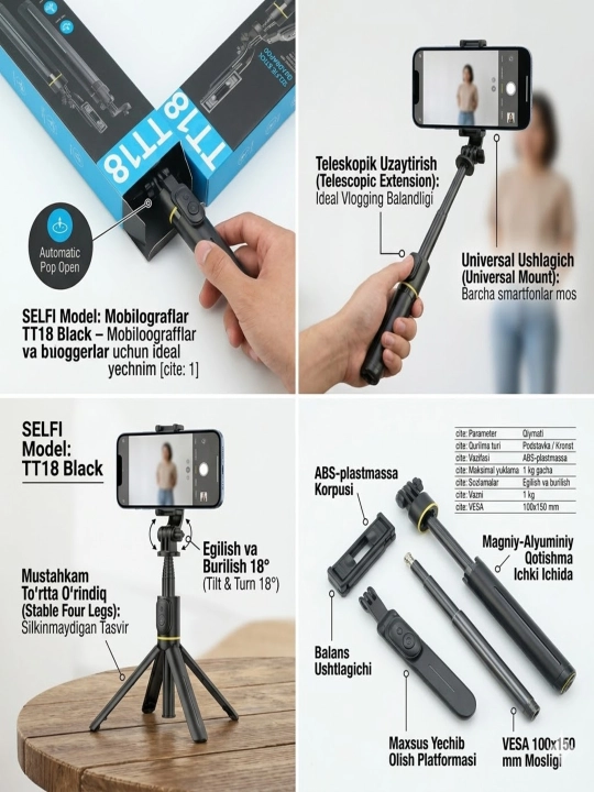 TT18 Black отличний выбор для мобилографов и для блогеров
