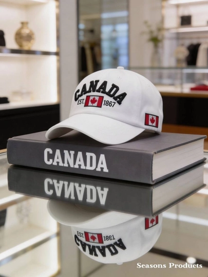 Canada unisex кепка – для мужчин и женщин, 100% хлопок и джинса, весна-лето — MAKTAAB-POLO27-БЕЛЫЙ