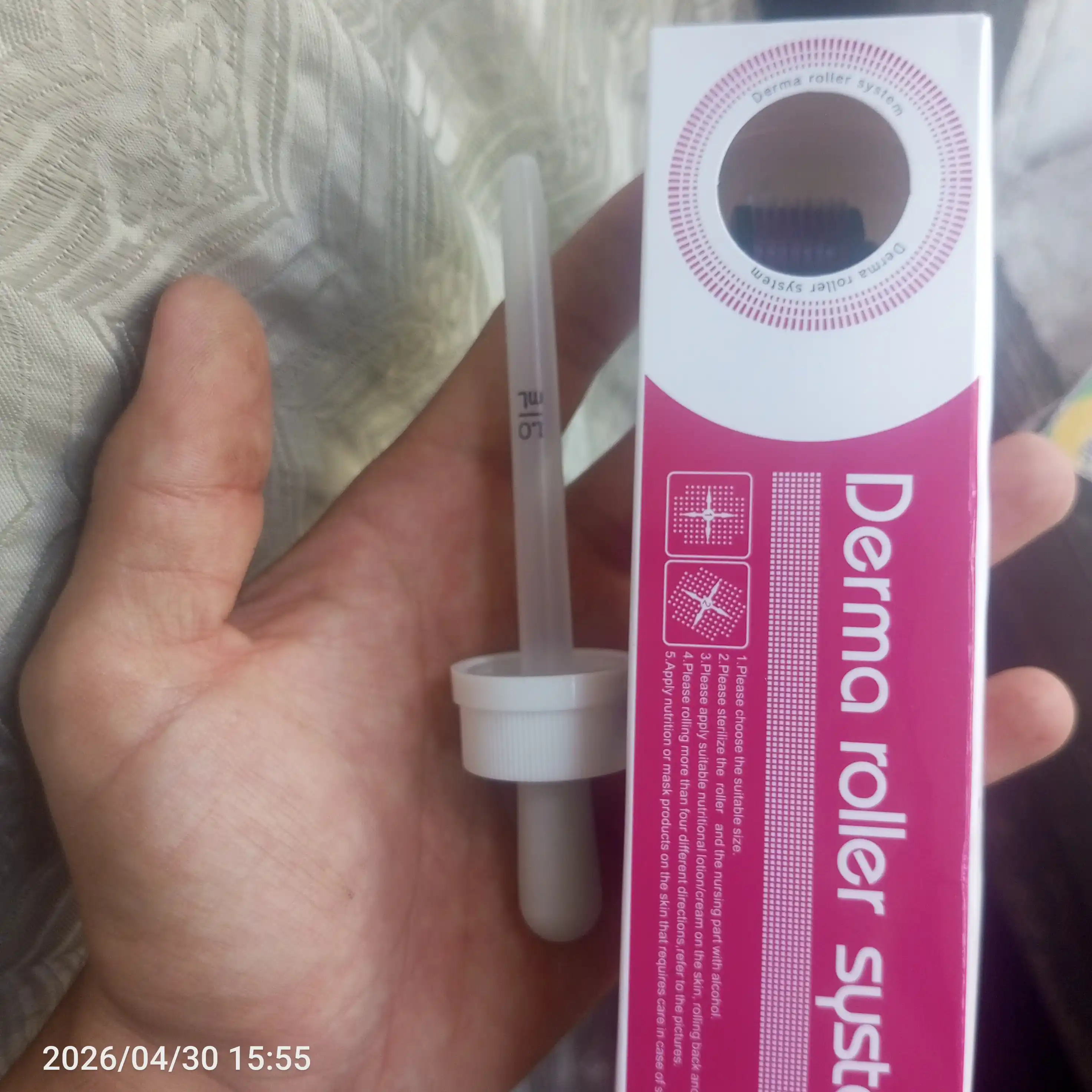 Soch va soqol o'stirish uchun minoksidil  5%, 60 ml, mezaroller, pipetka