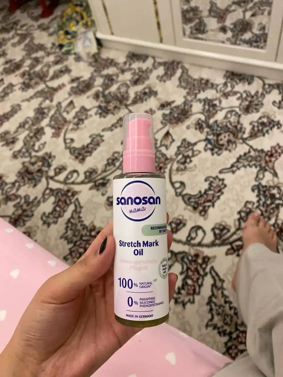 Cho'zilgan belgilar uchun Sanosan Mama yog'i, 100 ml