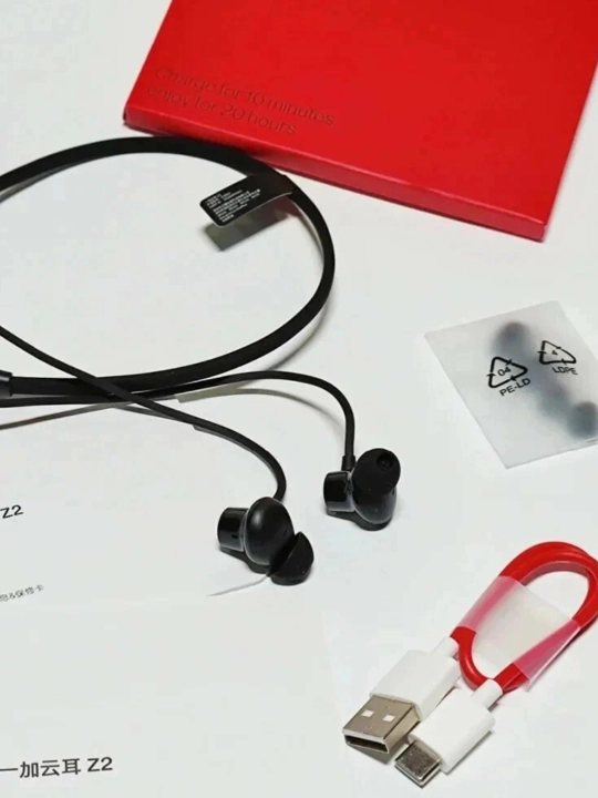 Беспроводные наушники OnePlus Bullets Wireless Z3, Bluetooth 5.4, до 27 ч, быстрая зарядка