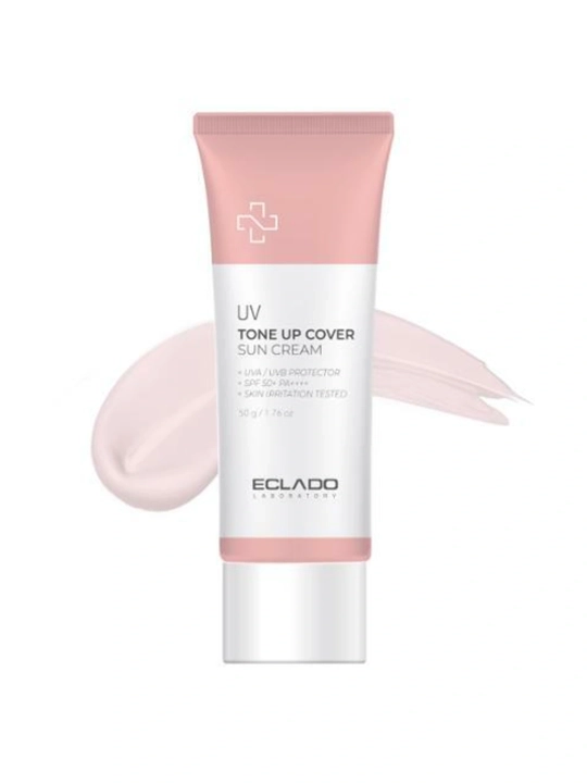 ECLADO SPF50+ yuz uchun quyoshdan himoya kremi, Oil Free / Natural Perfect / Tone Up Cover