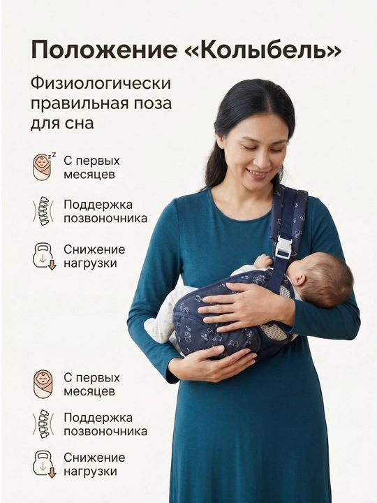 Эргономичный рюкзак-кенгуру для малыша, безопасная регулируемая переноска