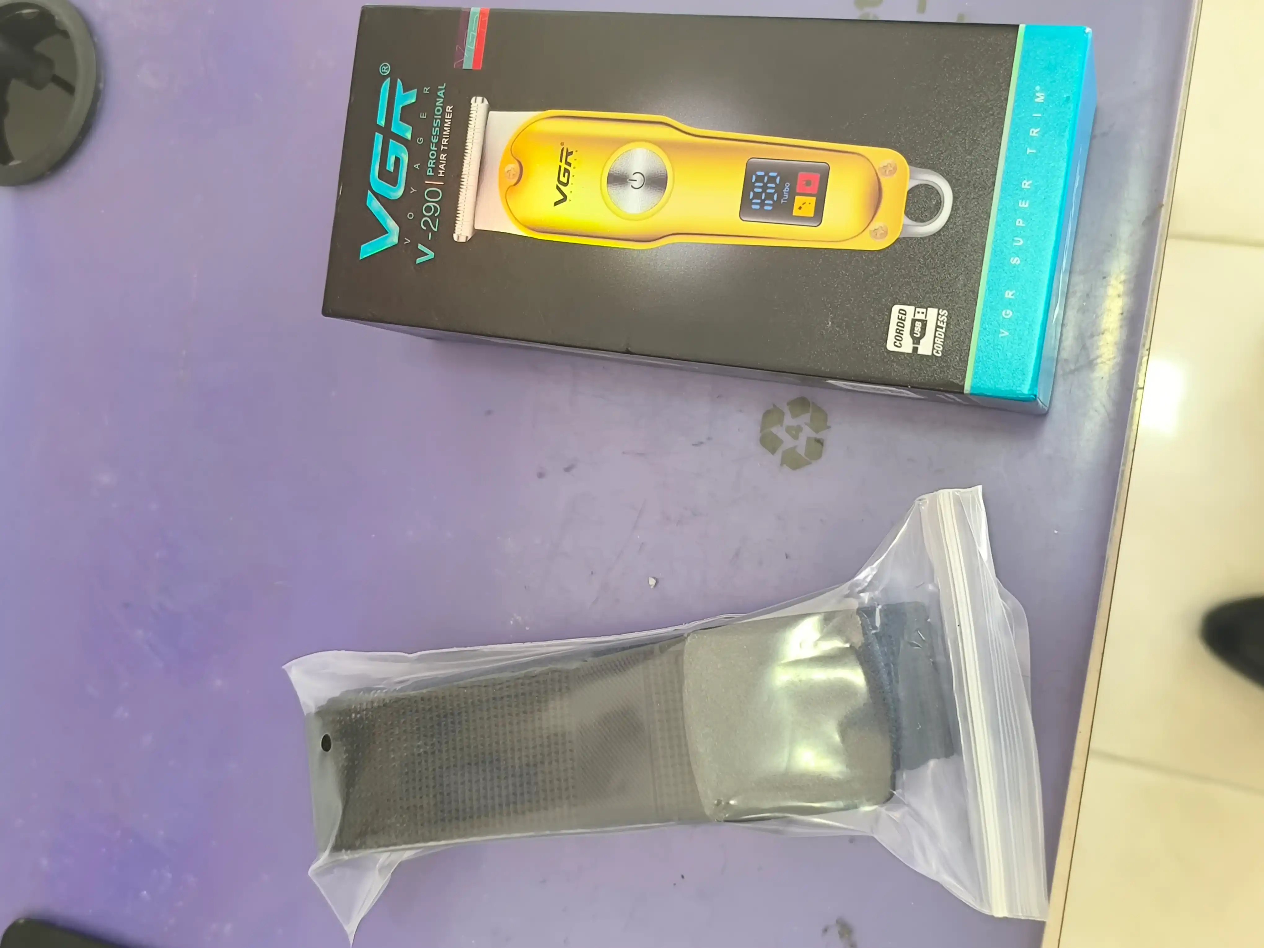 Trimmer soqol va mo'ylov olish mashinasi uchun elektr ustara, VGR V-290 modeli