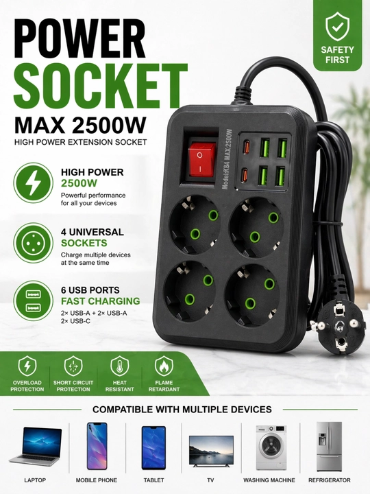 Удлинители и розетки с USB сетевые фильтры, кабель, multi socket - 