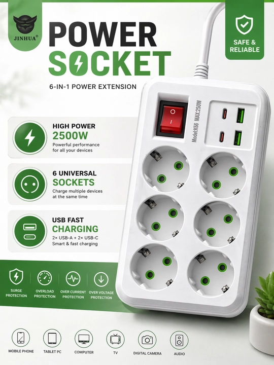 Удлинители и розетки с USB сетевые фильтры, кабель, multi socket - 