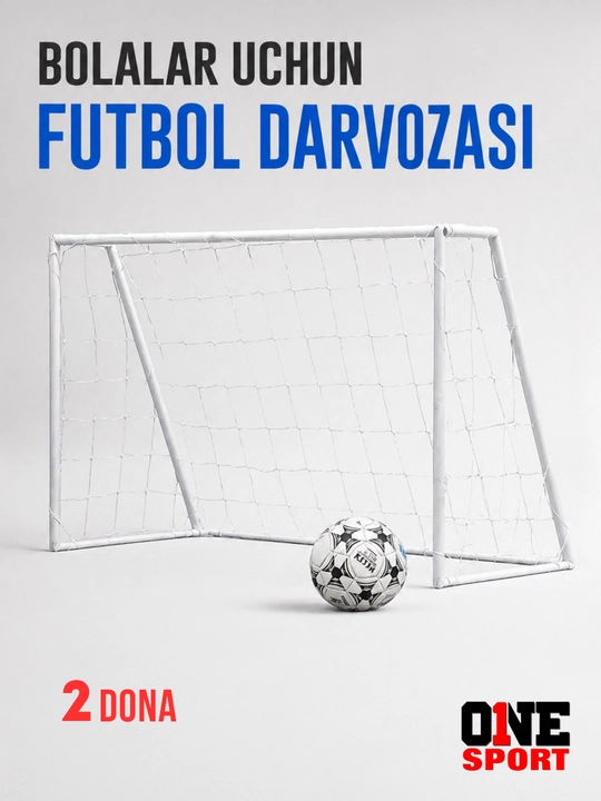 2 ta bolalar futbol darvozasi to‘plami, yig‘iladigan mini-darvoza
