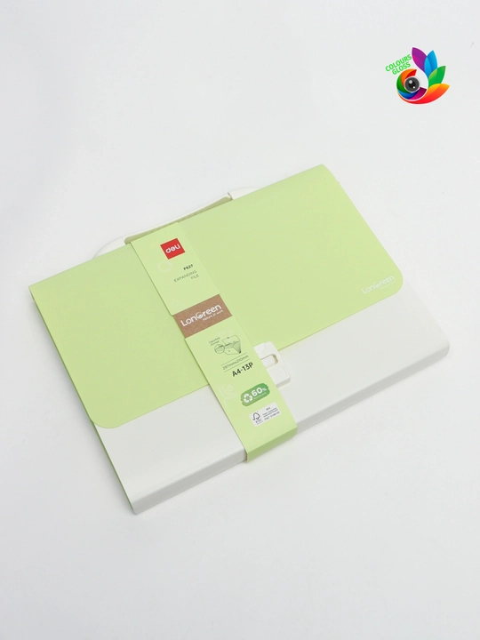 Hujjatlar portfolio Papkasi A4, Deli, LonGreen EF627 (13 ta bo'linma)