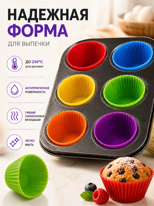 Силиконовая форма для выпечки, форма для хлеба, форма для кексов